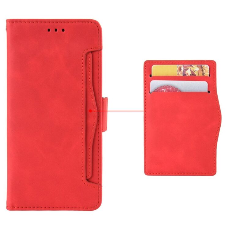 Чехол Deexe Wallet Stand для Realme C63 / C61 / Note 60x - Red: фото 6 из 7