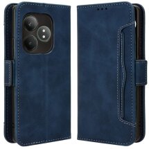 Чехол Deexe Wallet Stand для Realme GT Neo 6 SE / GT 6T / GT 6 - Blue: фото 1 из 7