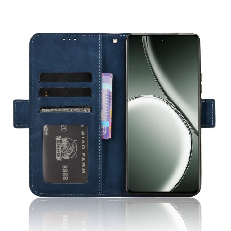 Чехол Deexe Wallet Stand для Realme GT Neo 6 SE / GT 6T / GT 6 - Blue: фото 4 из 7
