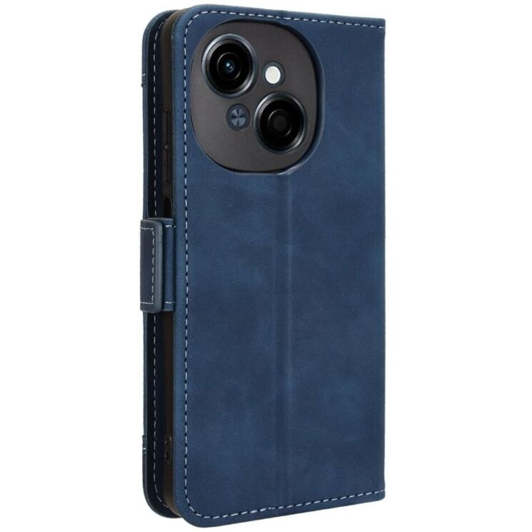 Чехол Deexe Wallet Stand для TECNO Spark Go 1 - Blue: фото 6 из 7