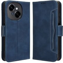 Чехол Deexe Wallet Stand для TECNO Spark Go 1 - Blue: фото 1 из 7