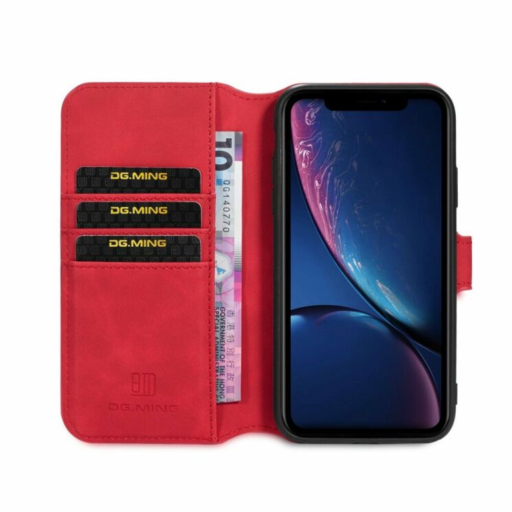 Чохол DG.MING Retro Style для Apple iPhone 11 - Red: фото 5 з 10