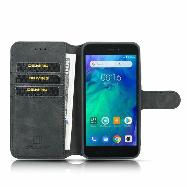 Чехол DG.MING Retro Style для Xiaomi Redmi Go - Black: фото 4 из 5