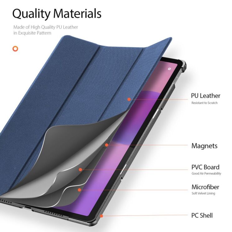 Чехол DUX DUCIS Domo Series для Lenovo Idea Tab Pro - Black: фото 5 из 8