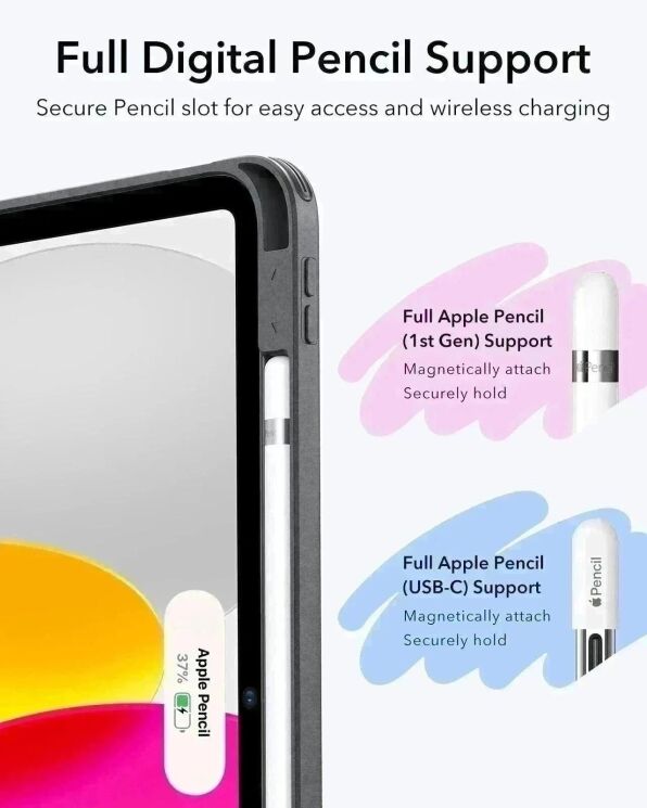 Чехол ESR Flip Magnetic Case with Pencil Holder для Apple iPad 10.9 (2022) / iPad 11 (2025) 4894240266953 - Navy Blue: фото 9 из 10