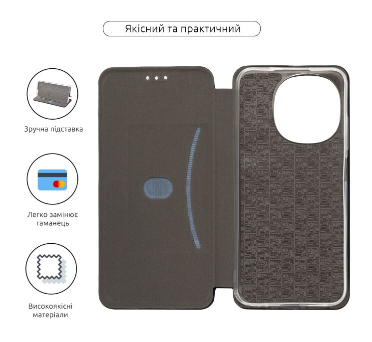 Чехол-книжка ArmorStandart G-Case для TECNO Spark Go 1 - Black: фото 3 из 3