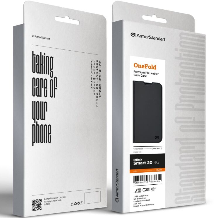Чехол-книжка ArmorStandart OneFold Case для Infinix Smart 20 - Black (411223B) Чехол-книжка ArmorStandart OneFold Case для Infinix Smart 20 - Black: фото 4 из 7