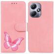 Чехол-книжка Deexe Butterfly Pattern для Infinix Hot 30 Play (X6835B) - Pink (327805P)