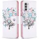 Чехол с рисунком Deexe Color Wallet для Motorola Moto G52 / G82 - Flower Tree (326804H). Фото 1 из 8