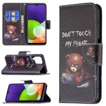 Чохол-книжка Deexe Color Wallet для Samsung Galaxy A22 (A225) / M22 (M225) - Bear: фото 1 з 8