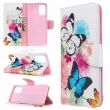 Чехол-книжка Deexe Color Wallet для Samsung Galaxy S20 Plus (G985) - Colorful Butterflies (314050A)