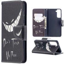 Чехол-книжка Deexe Color Wallet для Samsung Galaxy S21 (G991) - Teeth: фото 1 из 9