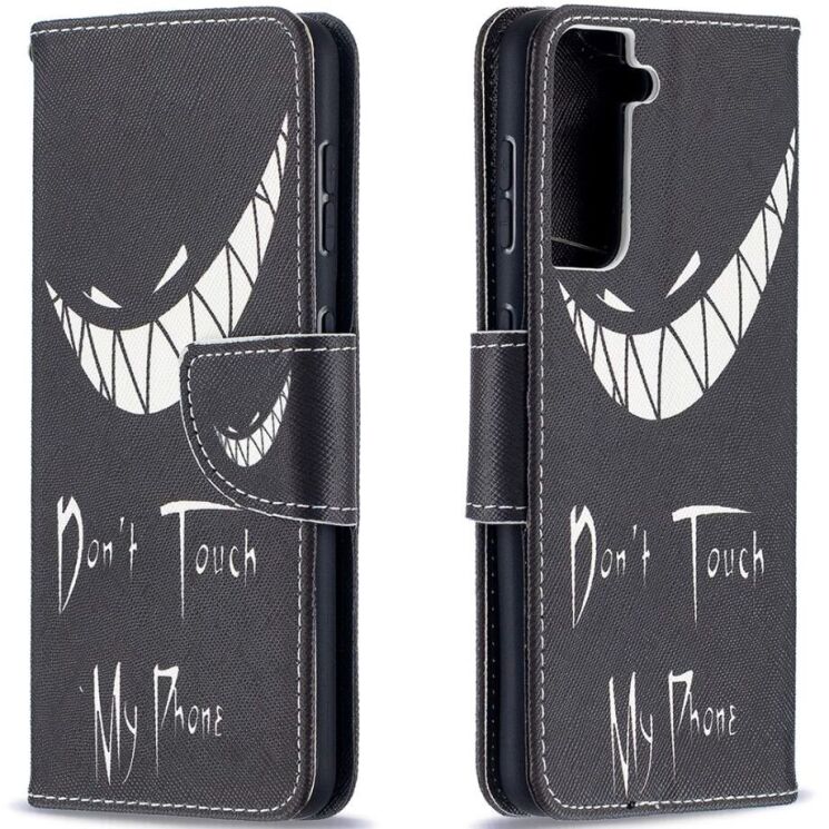 Чохол-книжка Deexe Color Wallet для Samsung Galaxy S21 (G991) - Teeth: фото 4 з 9