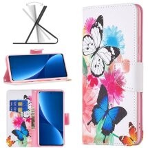 Чехол-книжка Deexe Color Wallet для Xiaomi 12 Lite - Two Butterflies: фото 1 из 4