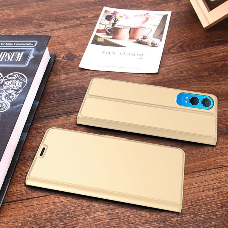 Чехол-книжка Deexe Faro Wallet для OnePlus Nord CE 4 Lite - Gold: фото 3 из 7