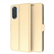 Чехол-книжка Deexe Faro Wallet для Samsung Galaxy S26 FE - Gold: фото 1 из 7