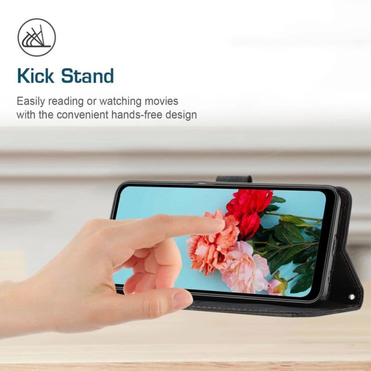 Чехол-книжка Deexe Lines Series для HMD Pulse / Pulse Pro / Pulse Plus - Green: фото 9 из 12