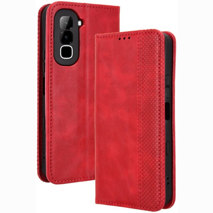 Чохол-книжка Deexe Retro Style для Infinix Hot 70 - Red (422005R) Чохол-книжка Deexe Retro Style для Infinix Hot 70 - Red: фото 1 з 19