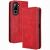 Чехол-книжка Deexe Retro Style для Infinix Hot 70 - Red: фото 1 из 19