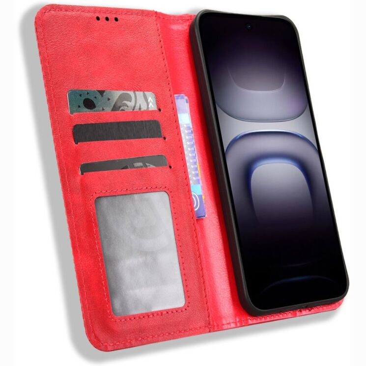 Чохол-книжка Deexe Retro Style для Infinix Hot 70 - Red (422005R) Чохол-книжка Deexe Retro Style для Infinix Hot 70 - Red: фото 6 з 19