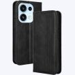 Чехол-книжка Deexe Retro Style для OPPO Reno 16 / 16 Pro - Black (413201B)