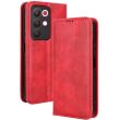 Чехол-книжка Deexe Retro Style для Realme C85 Pro - Red (403902R)