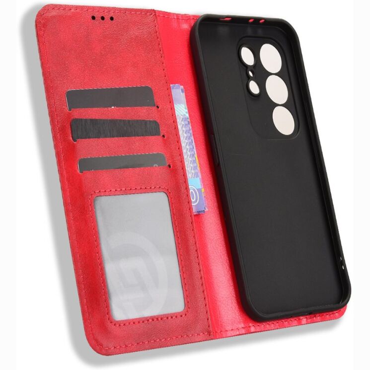 Чохол-книжка Deexe Retro Style для TECNO Camon 50 - Red (386333R) Чохол-книжка Deexe Retro Style для TECNO Camon 50 - Red: фото 5 з 20
