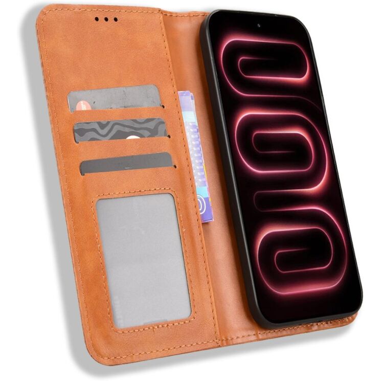 Чохол-книжка Deexe Retro Style для Xiaomi Poco F9 Ultra - Brown: фото 6 з 20