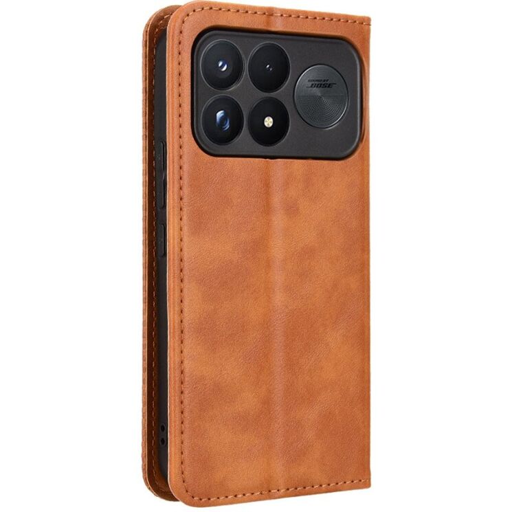 Чохол-книжка Deexe Retro Style для Xiaomi Poco F9 Ultra - Brown: фото 8 з 20