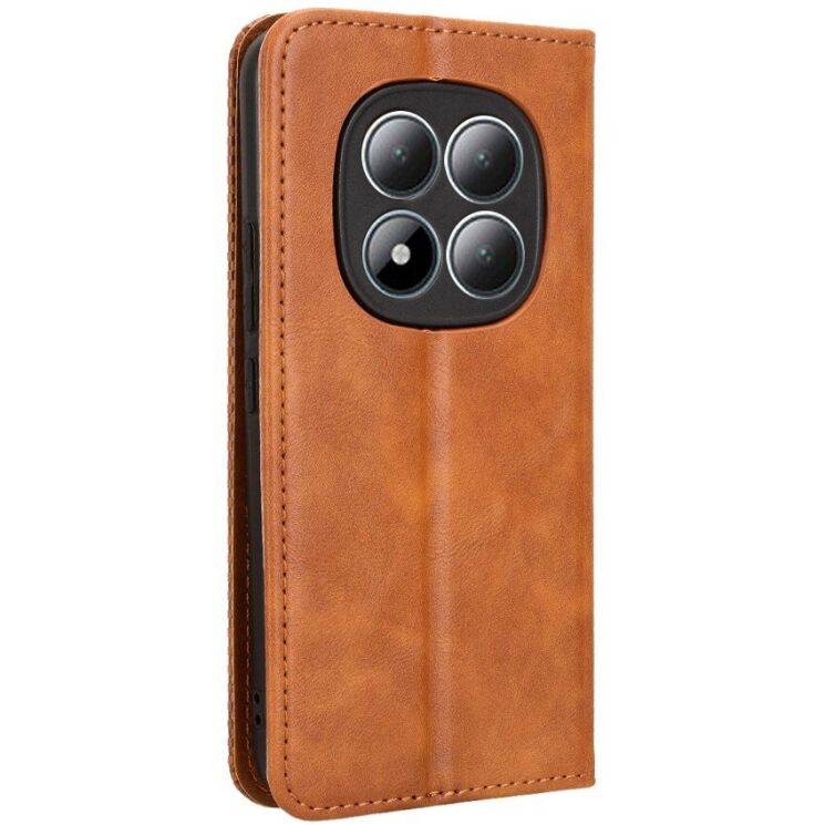 Чехол-книжка Deexe Retro Style для Xiaomi Redmi Note 15 Pro - Brown: фото 8 из 19