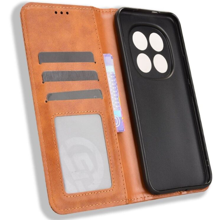 Чехол-книжка Deexe Retro Style для Xiaomi Redmi Note 15 Pro - Brown: фото 5 из 19