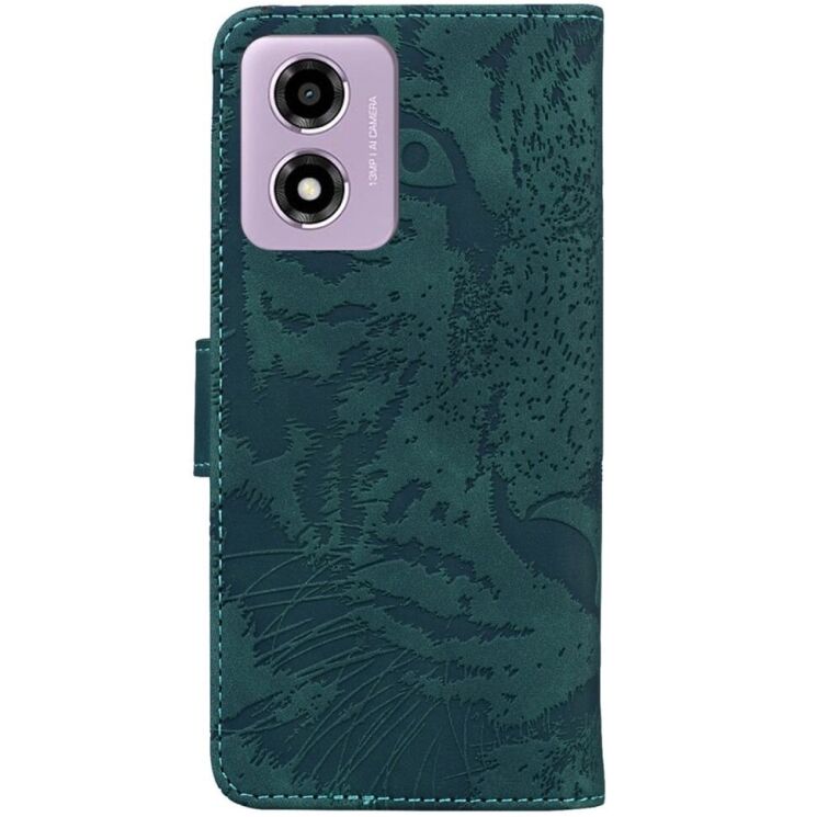 Чехол-книжка Deexe Tiger для Motorola Moto E14 / G04s - Green: фото 6 из 7