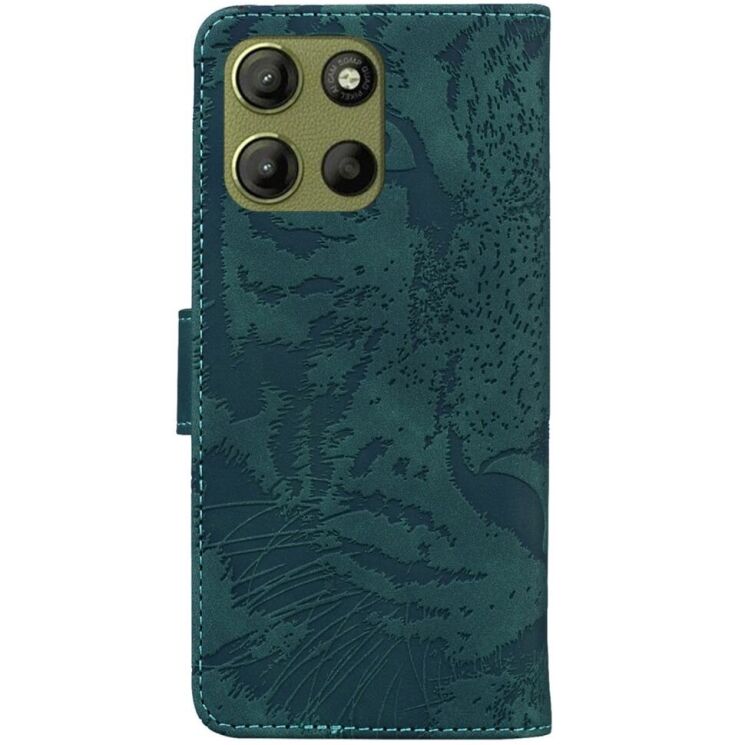 Чехол-книжка Deexe Tiger для Motorola Moto G15 - Green: фото 6 из 7