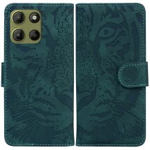 Чехол-книжка Deexe Tiger для Motorola Moto G15 - Green: фото 1 из 7