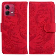 Чехол-книжка Deexe Tiger для Motorola Moto G84 - Red: фото 1 из 7