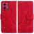 Чехол-книжка Deexe Tiger для Motorola Moto G84 - Red: фото 1 из 7