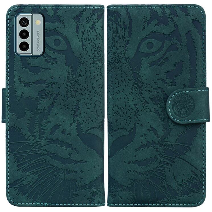Чохол-книжка Deexe Tiger для Nokia G22 - Green: фото 1 з 7