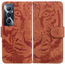 Чехол-книжка Deexe Tiger для Realme C65 - Brown: фото 1 из 7