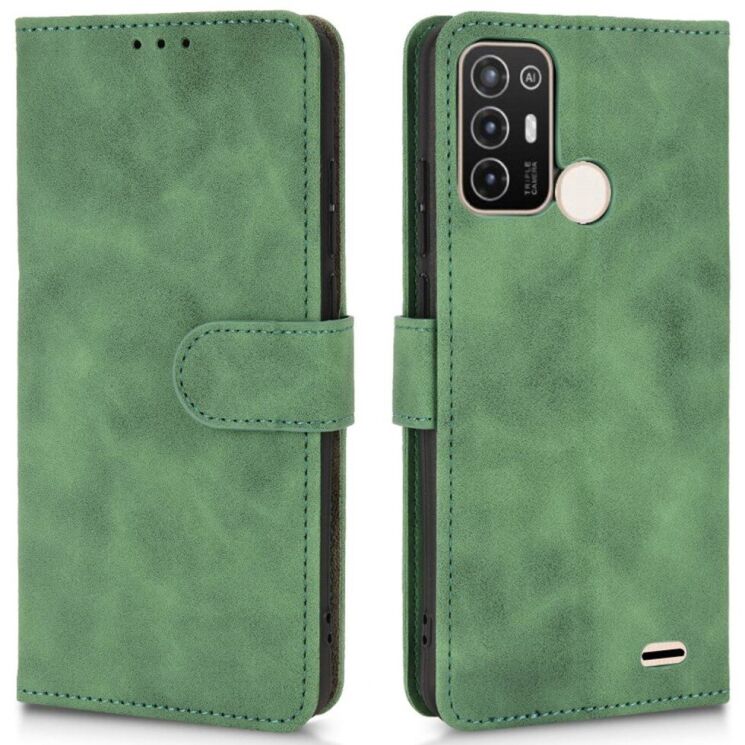Чехол-книжка Deexe Vintage Book для ZTE Blade A52 - Green: фото 1 из 10