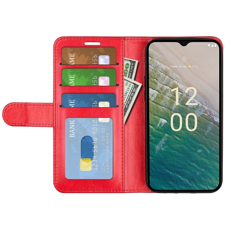 Чохол-книжка Deexe Wallet Style для Nokia C32 - Red: фото 2 з 10