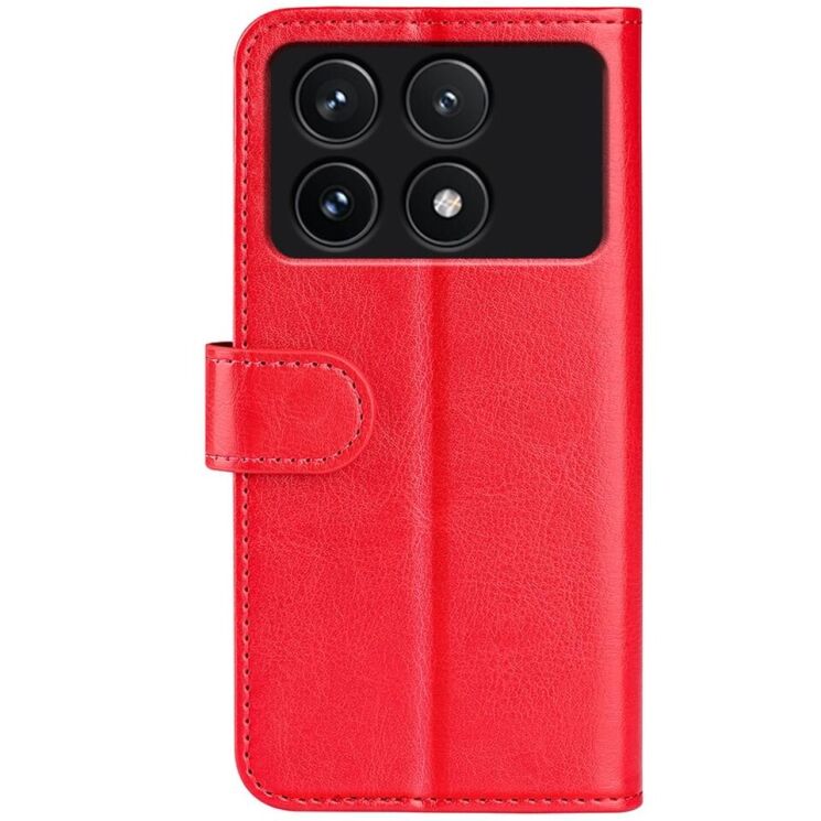 Чехол-книжка Deexe Wallet Style для Xiaomi Poco F6 Pro - Red: фото 5 из 6