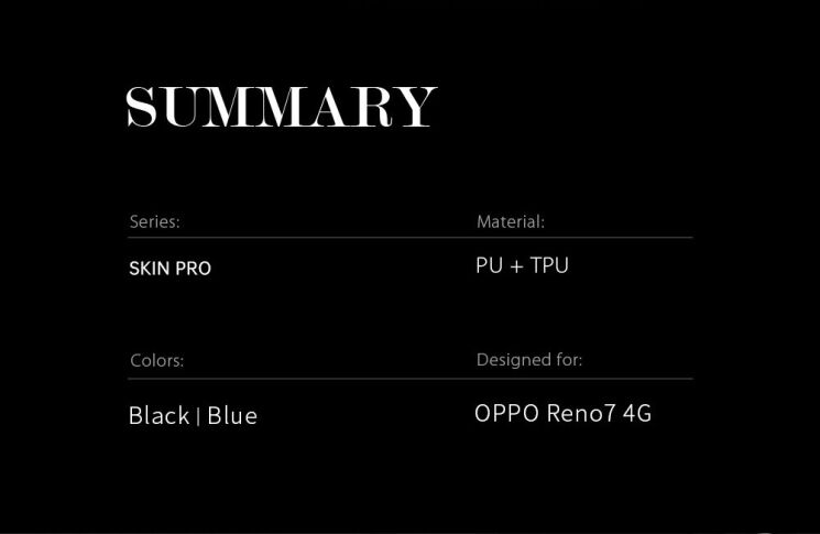 Чохол-книжка DUX DUCIS Skin Pro для OPPO Reno 7 - Sapphire: фото 20 з 23