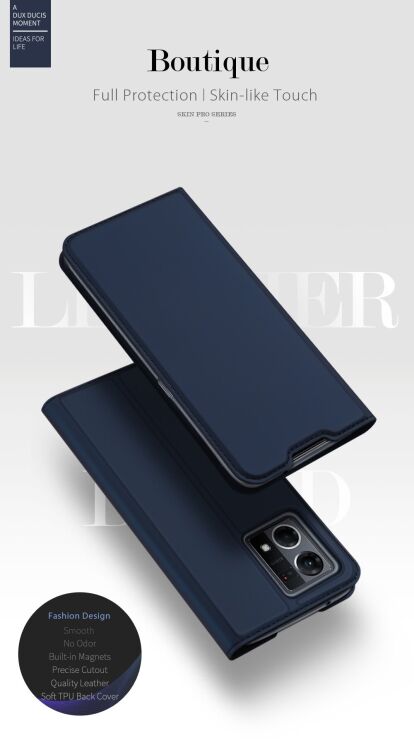 Чохол-книжка DUX DUCIS Skin Pro для OPPO Reno 7 - Sapphire: фото 10 з 23