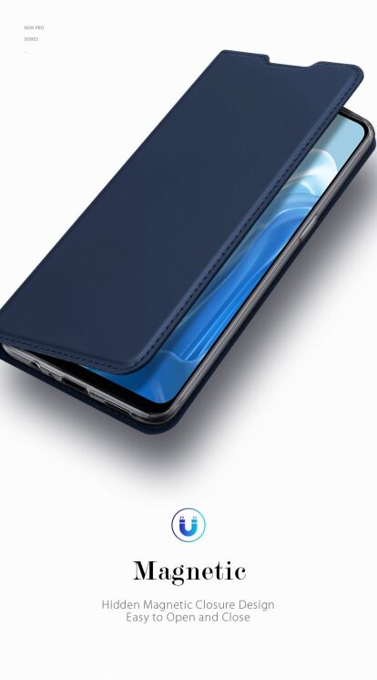 Чохол-книжка DUX DUCIS Skin Pro для OPPO Reno 7 - Sapphire: фото 16 з 23