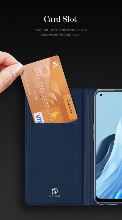Чохол-книжка DUX DUCIS Skin Pro для OPPO Reno 7 - Sapphire: фото 17 з 23