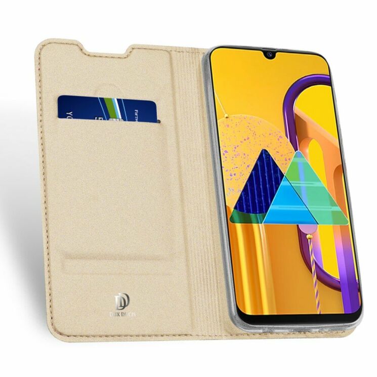 Чехол-книжка DUX DUCIS Skin Pro для Samsung Galaxy M30s (M307) / Galaxy M21 (M215) - Gold: фото 3 из 13