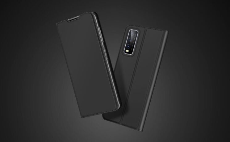 Чехол-книжка DUX DUCIS Skin Pro для VIVO Y20 (V2027) / Y12s - Black: фото 14 из 18