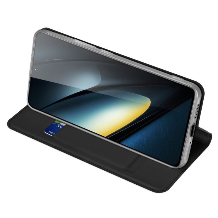 Чехол-книжка DUX DUCIS Skin Pro для Xiaomi Poco F6 Pro - Black: фото 2 из 14