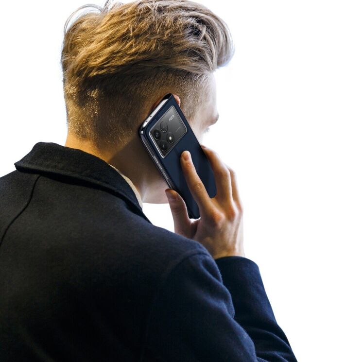 Чехол-книжка DUX DUCIS Skin Pro для Xiaomi Poco F6 Pro - Blue: фото 9 из 14
