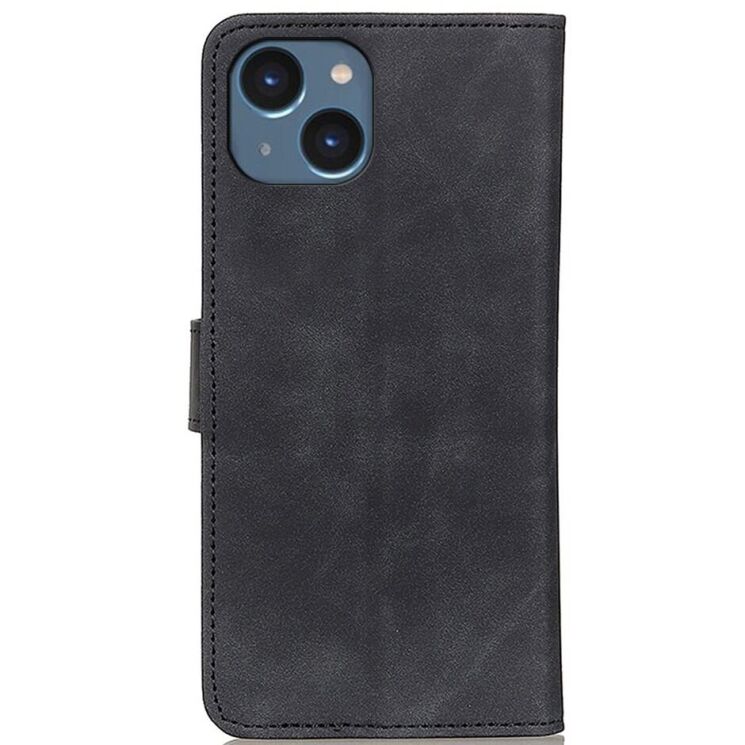 Чехол-книжка KHAZNEH Retro Wallet для Apple iPhone 15 - Black: фото 6 из 9